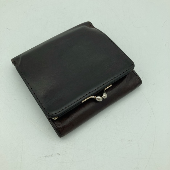 Vintage Coach Kisslock Coin Pouch Leather Wallet - Picture 1 of 11